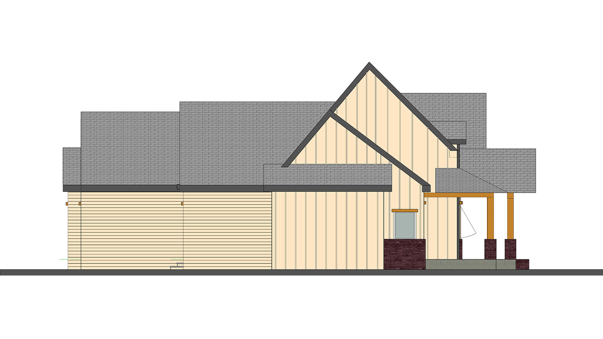 Cole House 04 Elevation West 0003 Cole House 04 Elevation West